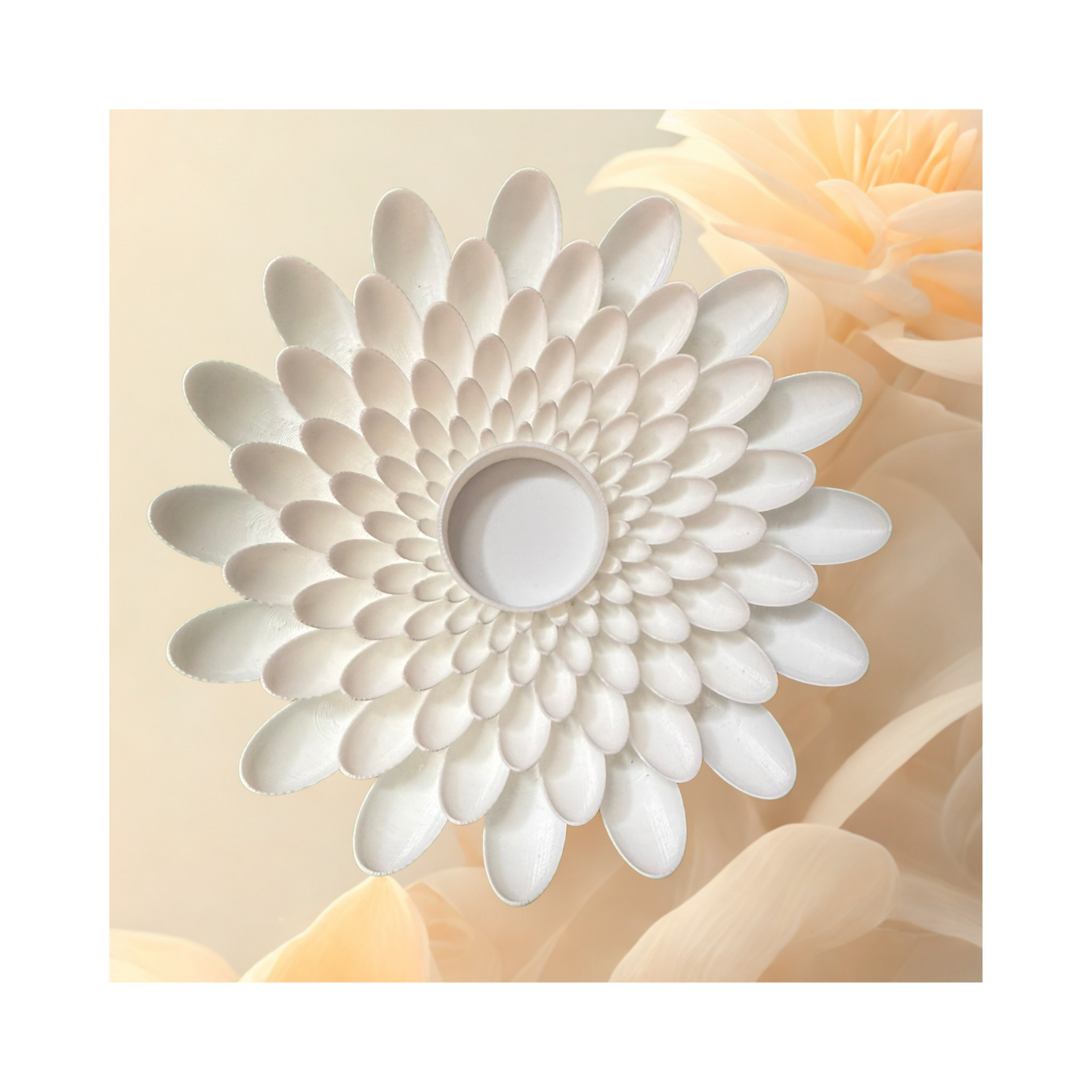 šø Floral Candle Holder ā 3D Printed