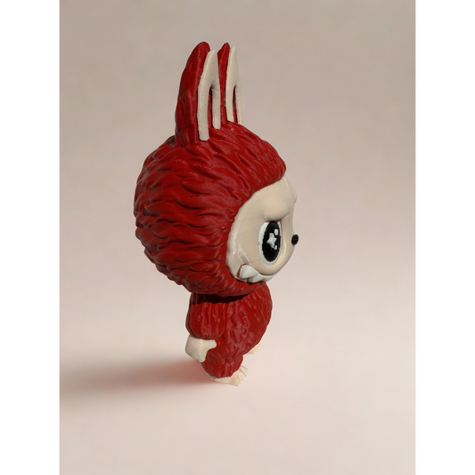 Matte Red Figurine — Crimson Elegance 3D Printed