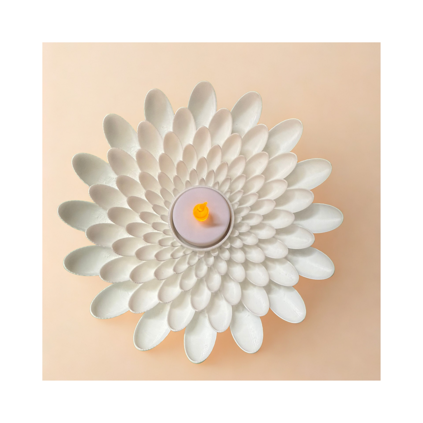 šø Floral Candle Holder ā 3D Printed