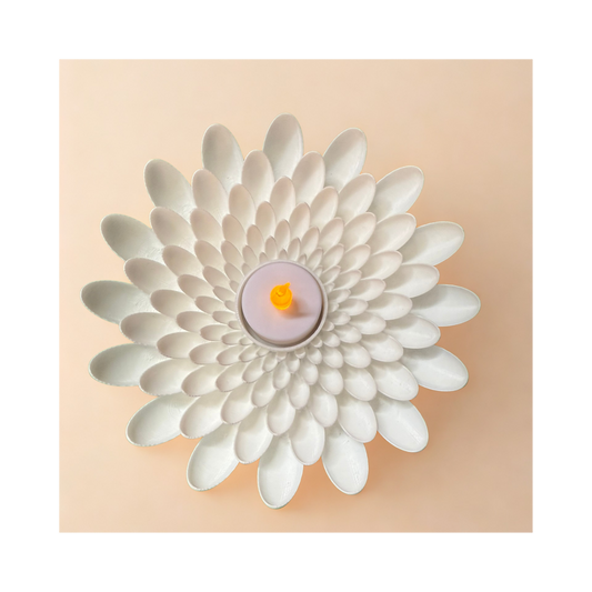🌸 Floral Candle Holder – 3D Printed