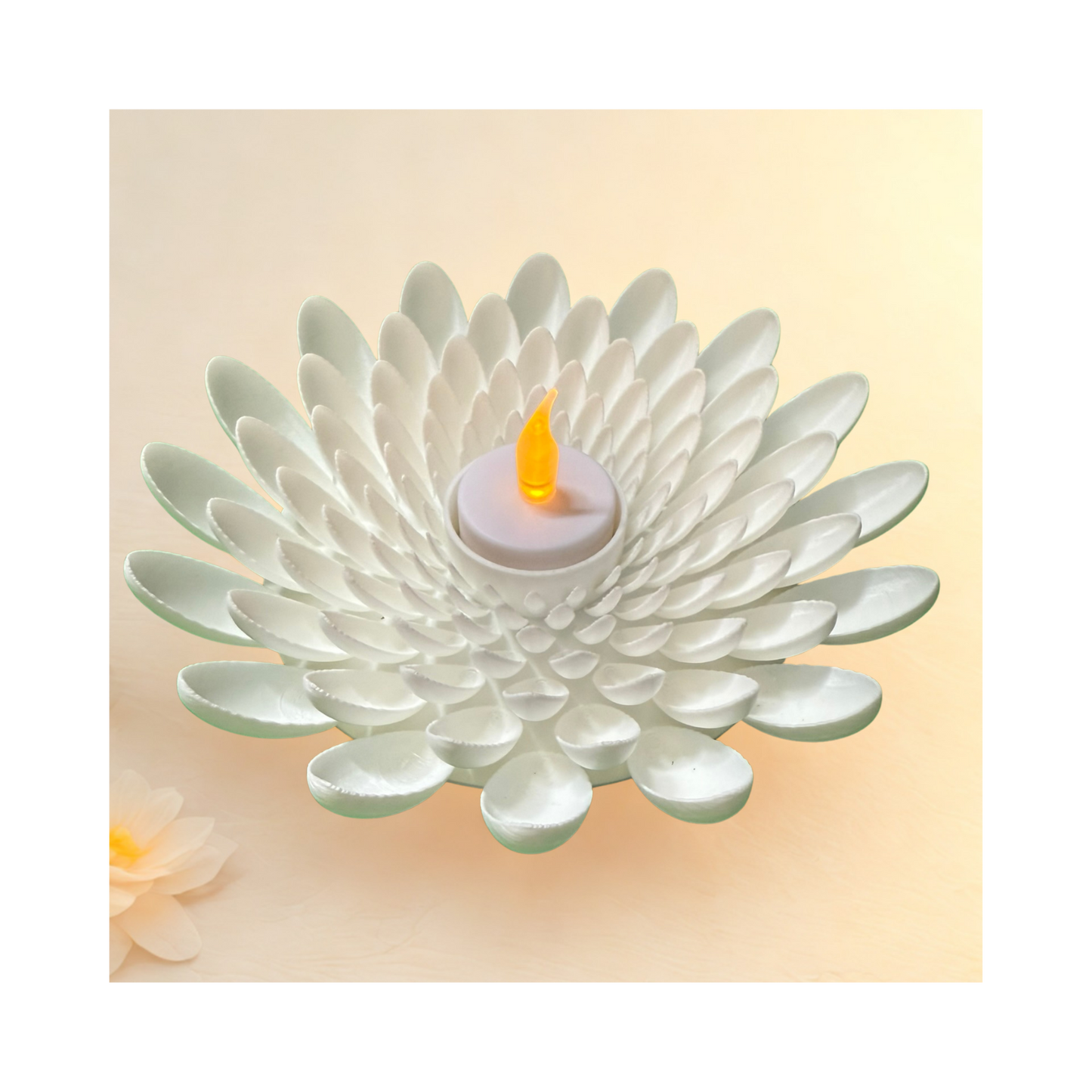 šø Floral Candle Holder ā 3D Printed