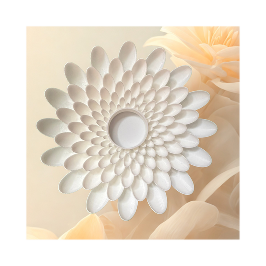 🌸 Floral Candle Holder – 3D Printed