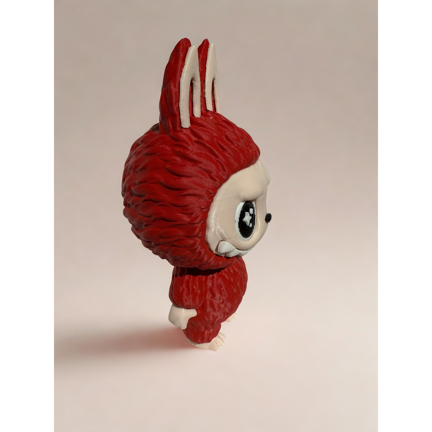 Matte Red Figurine — Crimson Elegance 3D Printed