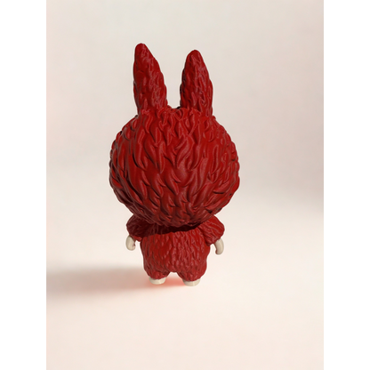 Matte Red Figurine — Crimson Elegance 3D Printed