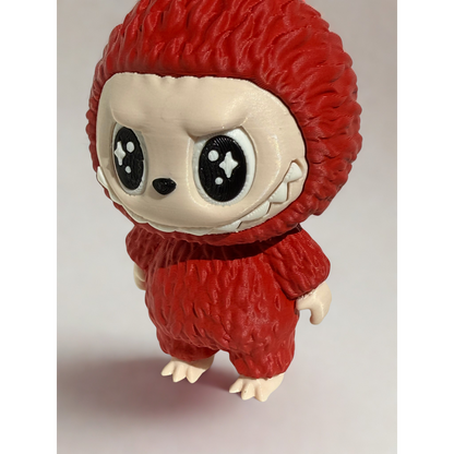 Matte Red Figurine — Crimson Elegance 3D Printed