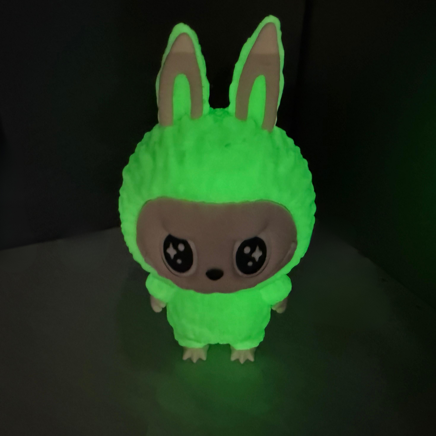 Glow Green Figurine – Fluorescent Green 3D Printed