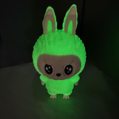 Glow Green Figurine – Fluorescent Green 3D Printed